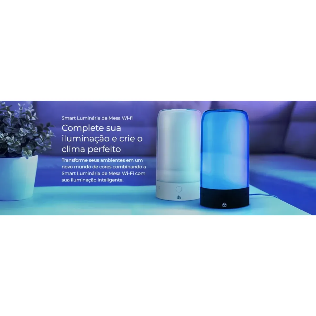Foto 4 de SMART LUMINARIA DE MESA WI-FI PRETA POSITIVO