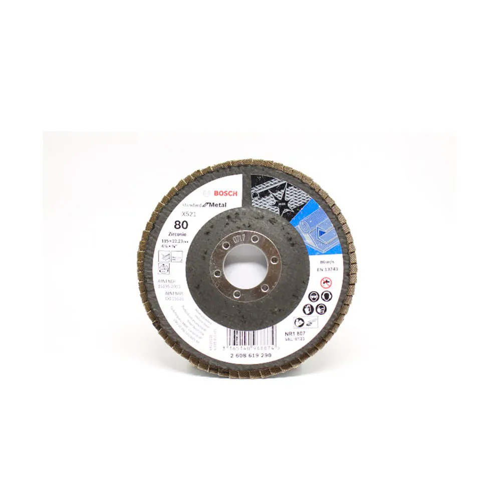 DISCO FLAP STD FOR METALF A 115MM GR80 BOSCH