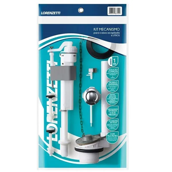 Foto 5 de KIT DE REPARO P/ CAIXA ACOPLADA SINGLE - 7151006