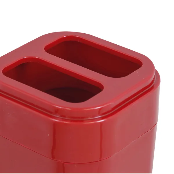 Foto 4 de PORTA ESCOVA SPLASH COM TAMPA VERMELHO - BRINOX