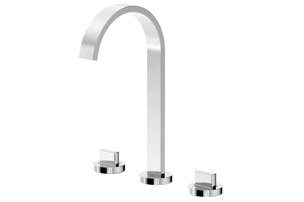 MISTURADOR P/ LAVAT DE MESA 3 F BICA ALTA C/ VALV DE ESCOA FLOW ROCA