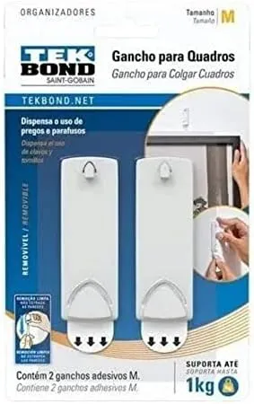 GANCHO DE PLAST PARA FIXACAO DE QUADRO M TEKBOND