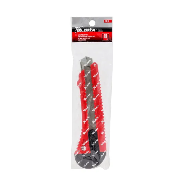ESTILETE LAM. 18MM LAM. RET. PONTA METAL PR. 131MM-MTX
