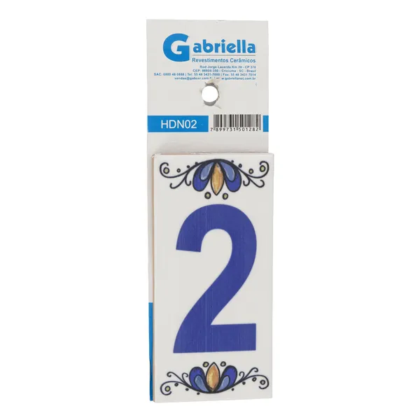 NÚMERO 2 HDN02 - 7,5X15 GABRIELLA
