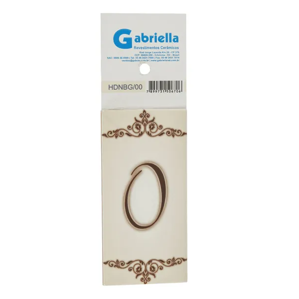 NUMERO 0 HDNBG00 - 7,5X15 GABRIELLA