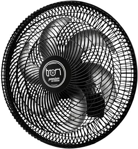 VENTILADOR OSCILANTE PAREDE 127V 50CM 130W PRETO TRON