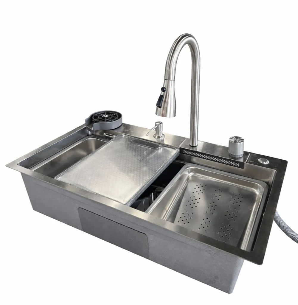 Cuba gourmet cozinha premium aço inox 304 75x45 com acessórios