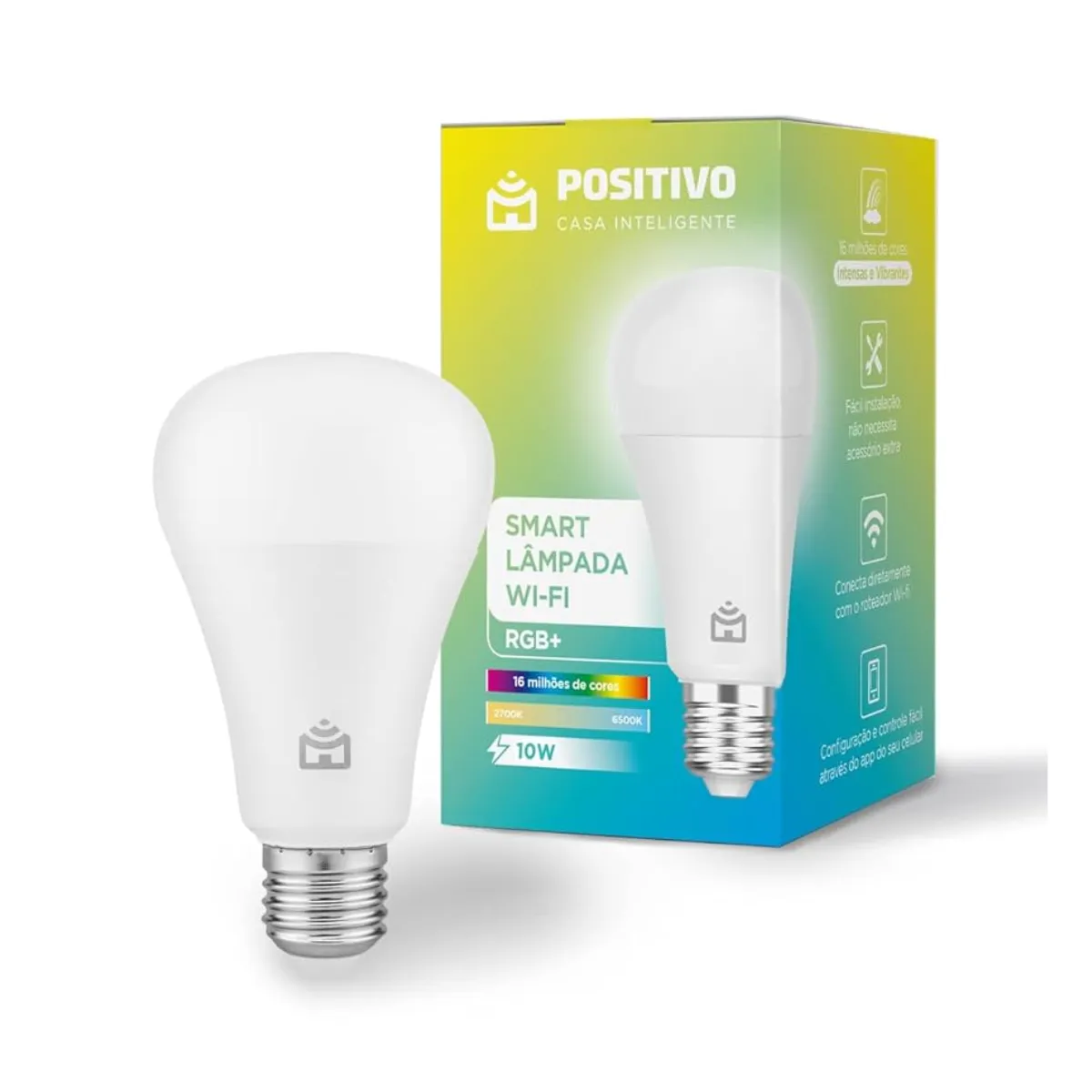 Foto 4 de SMART LAMPADA RGB MAIS 10W WI-FI POSITIVO